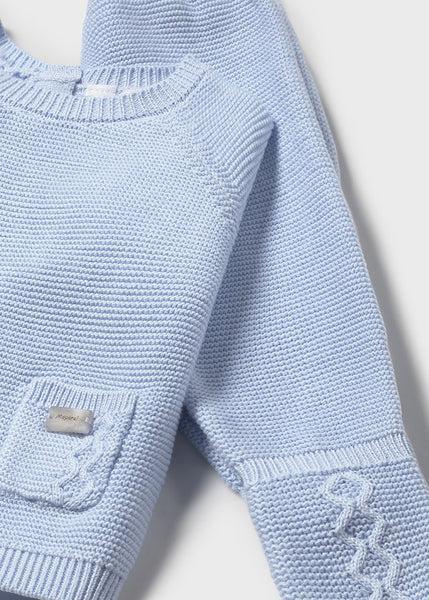 Cute Couture PRE ORDER - NEW AW25 Mayoral Baby Boys Knitted Outfit 2564 Sky 10