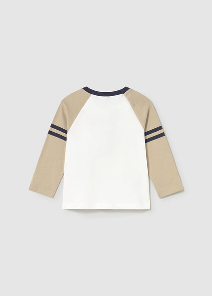 Cute Couture PRE ORDER - NEW AW25 Mayoral Boys Teddy Bear T Shirt 2059 Latte 86