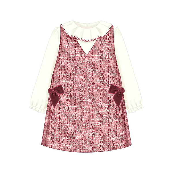 cute couture PRE ORDER - NEW AW25 Mayoral Girls Dress 4990 Cherry 37