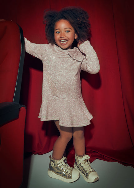 cute couture PRE ORDER - NEW AW25 Mayoral Girls Knitted Dress 4991 beige 73