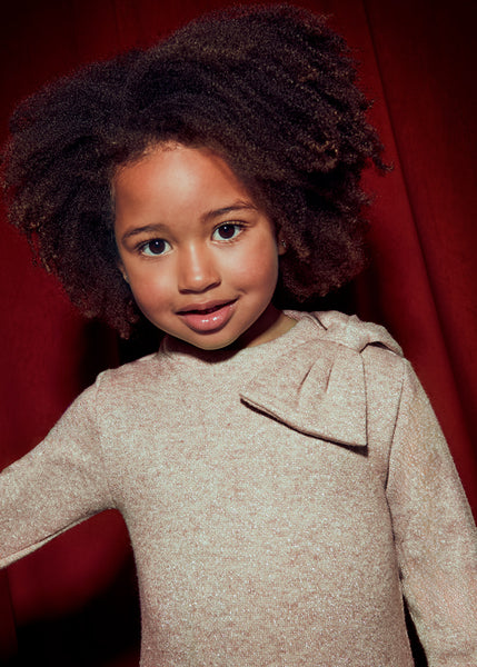 Cute Couture PRE ORDER - NEW AW25 Mayoral Girls Knitted Dress 4991 Beige 73