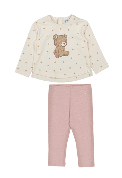 cute couture PRE ORDER - NEW AW25 Mayoral Girls Leggings Set 2077/702 83 light pink