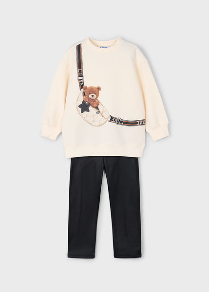 Cute Couture PRE ORDER - NEW AW25 Mayoral Girls Leggings Set 4727 Black 56