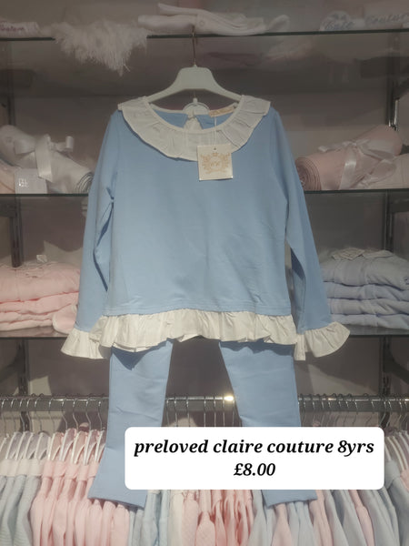 cute couture PRELOVED Claire Couture Leggings Set 8yrs NK09
