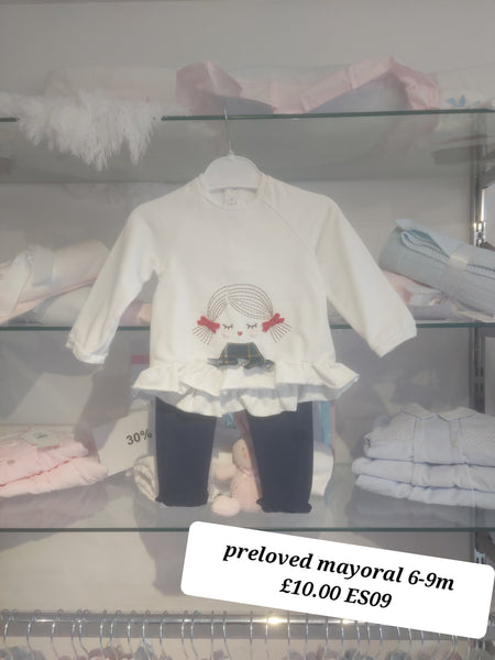 cute couture PRELOVED Mayoral leggings Set 6-9m ES09