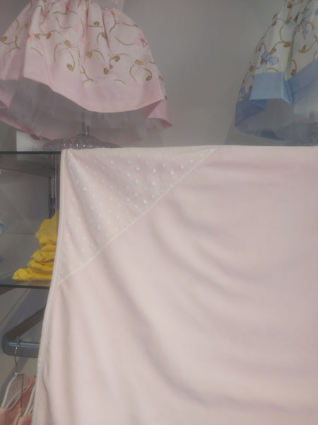 Cute Couture PRELOVED Preloved Deolinda Pink Velour Blanket PM116