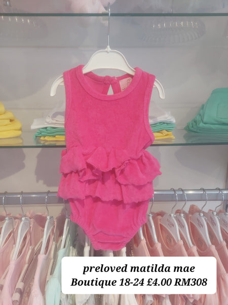 cute couture PRELOVED Preloved Matilda Mae Boutique Romper 18-24 RM308