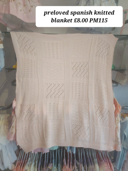 cute couture PRELOVED Preloved pink spanish knitted Blanket PM115