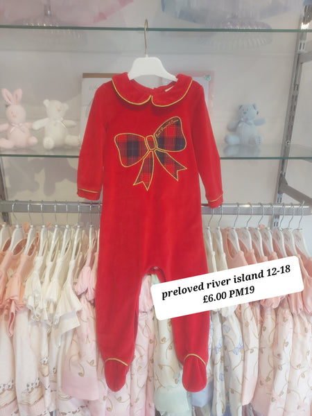 cute couture PRELOVED Preloved River Island Babygrow 12-18m PM19