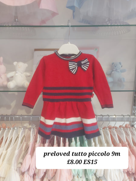 cute couture PRELOVED Preloved Tutto Piccolo Dress 9m ES15