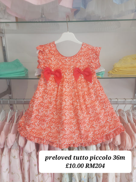 cute couture PRELOVED Tutto Piccolo Dress 36m RB204