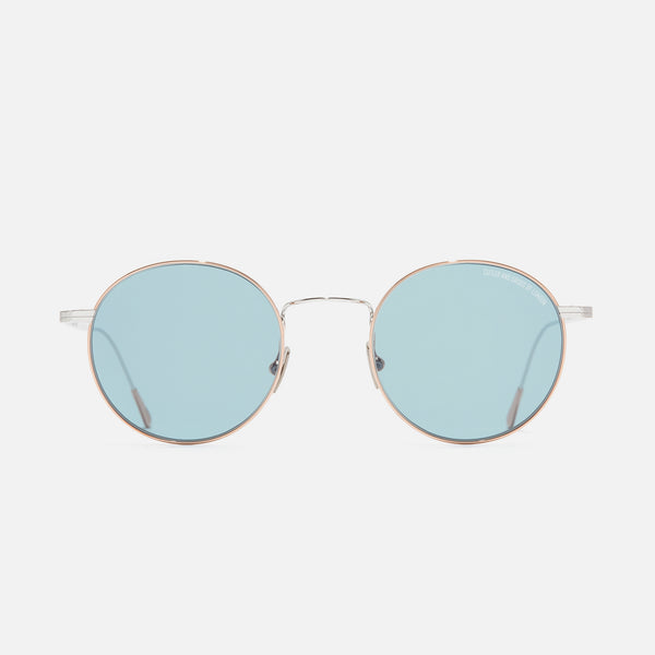 Cutler And Gross 0001 Round Sunglasses 18K Rose Gold + 18K Rhodium