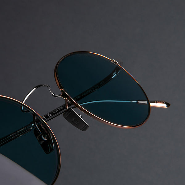 Cutler And Gross 0001 Round Sunglasses 18K Rose Gold + 18K Rhodium