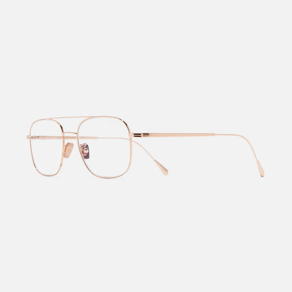 cutler and gross 0003 Aviator Opticals 18K Rose Gold