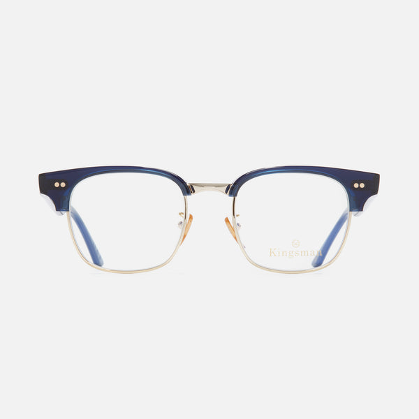 Cutler And Gross 0004 Kingsman Round Opticals Classic Navy Blue