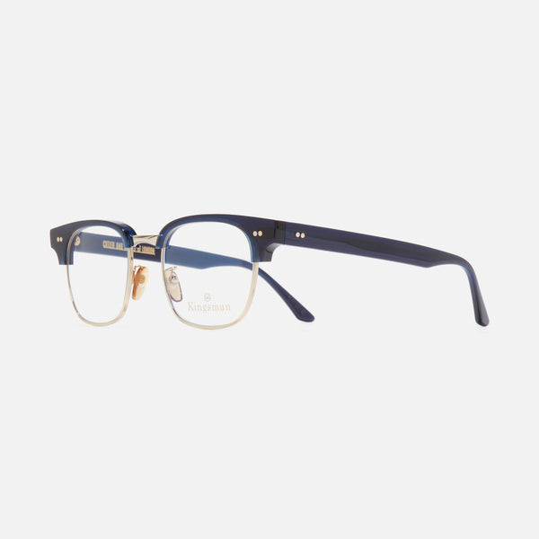 cutler and gross 0004 Kingsman Round Opticals Classic Navy Blue
