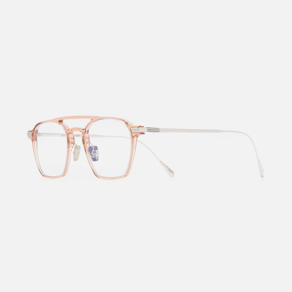 cutler and gross 0009 Aviator Opticals Peach on 18K Rhodium