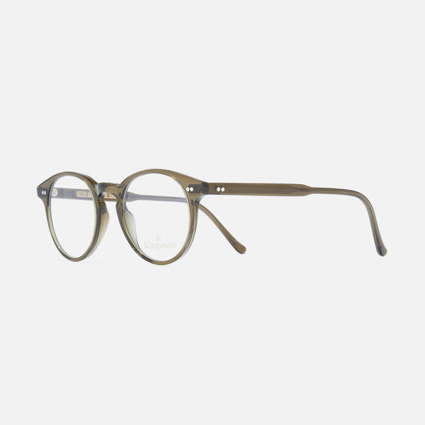cutler and gross 0710 Kingsman Round Opticals Olive