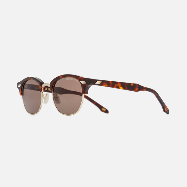 cutler and gross 1334 Kingsman Round Sunglasses Dark Turtle