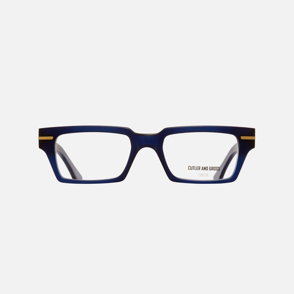 Cutler And Gross 1363 Rectangle Opticals Classic Navy Blue