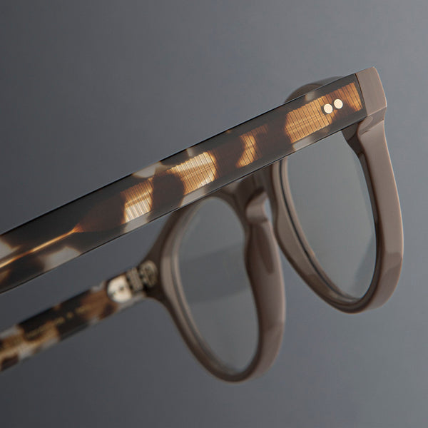 Cutler And Gross 1378 Blue Light Filter Round Opticals (Small) Mud On Jet Engine Grey