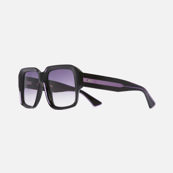 cutler and gross 1388 Square Sunglasses Purple on Black
