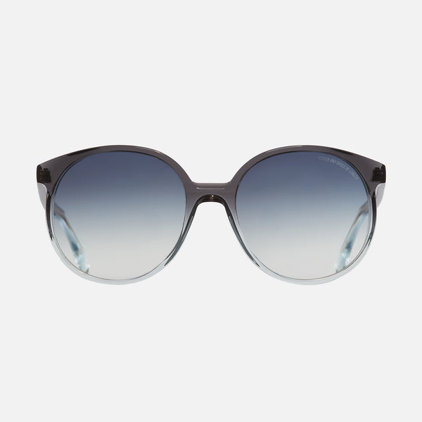 Cutler And Gross 1395 Round Sunglasses Black Beauty