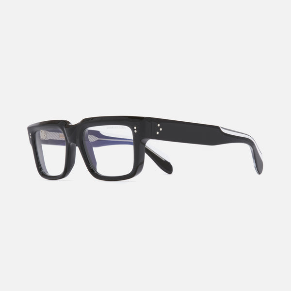 cutler and gross 1403 Square Opticals Black on Crystal