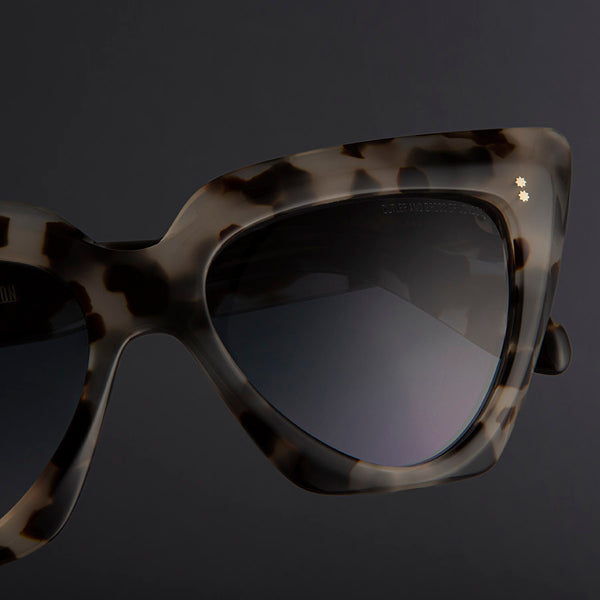 Cutler And Gross 1407 Cat Eye Sunglasses Jet Engine Grey