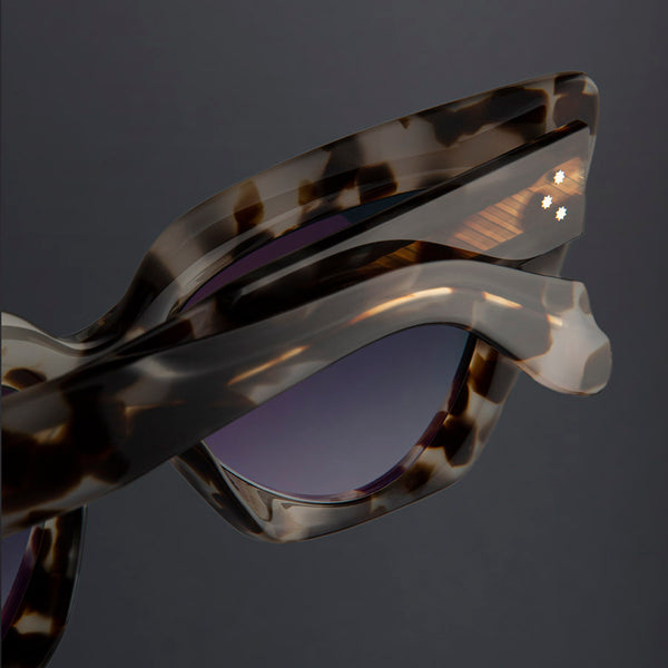 Cutler And Gross 1407 Cat Eye Sunglasses Jet Engine Grey