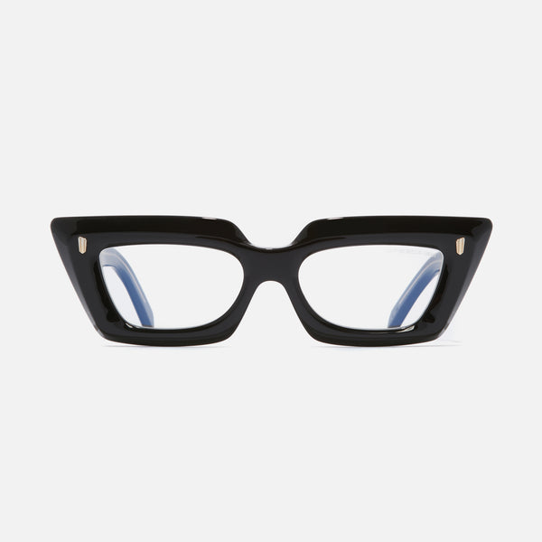 Cutler And Gross 1408 Cat Eye Opticals Black On Crystal
