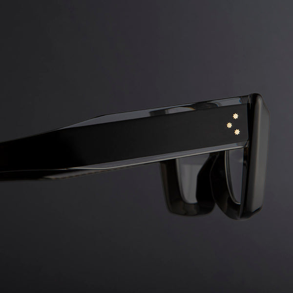 Cutler And Gross 1408 Cat Eye Opticals Black On Crystal