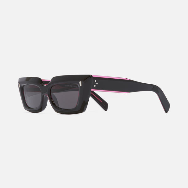 cutler and gross 1408 Cat Eye Sunglasses Black on Pink