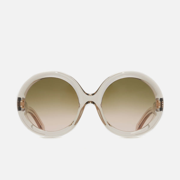 Cutler And Gross 1412 Round Sunglasses Sand Crystal