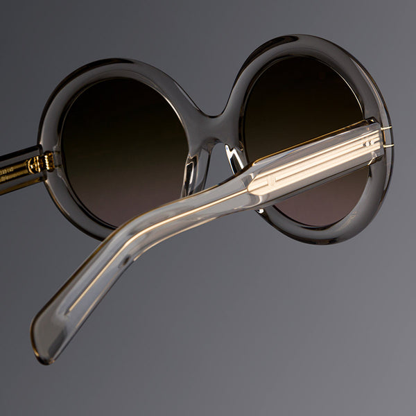 Cutler And Gross 1412 Round Sunglasses Sand Crystal