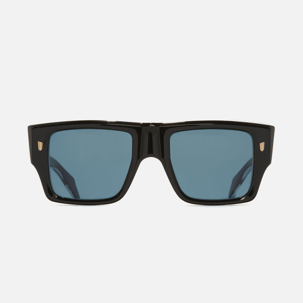Cutler And Gross 1414 Rectangle Sunglasses Black On Crystal