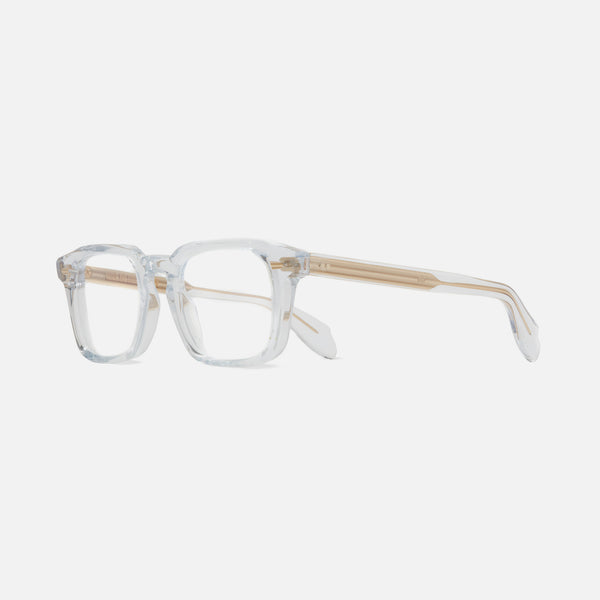 cutler and gross 1416 Square Opticals Black on Crystal