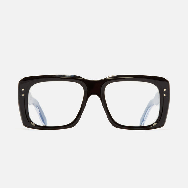 Cutler And Gross 1418 Rectangle Opticals Black And 24K Gold