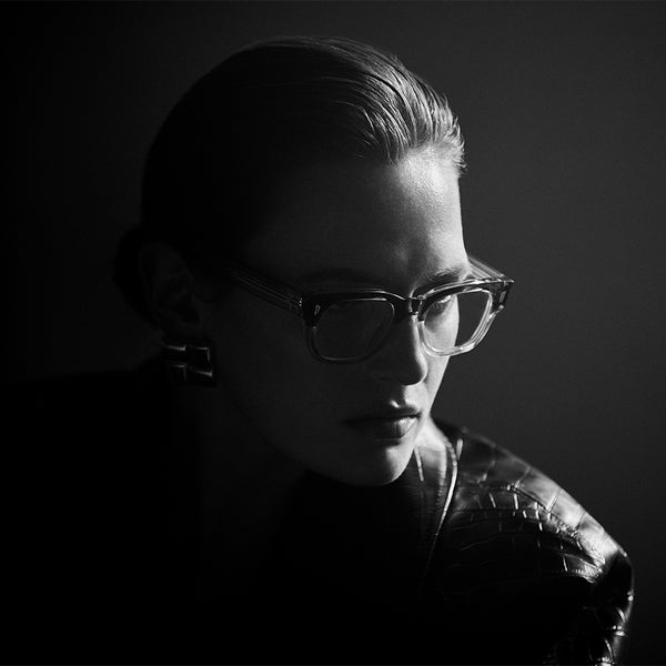Cutler And Gross 1421 Rectangle Opticals Grey On Granny Chic