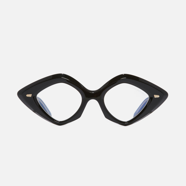 Cutler And Gross 9126 Cat Eye Opticals Black On Crystal
