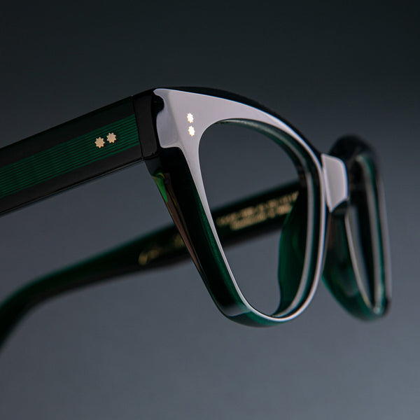 Cutler And Gross 9288 Cat Eye Opticals Emerald Colour Studio