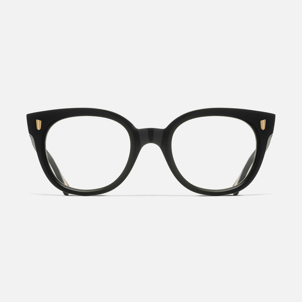 Cutler And Gross 9298 Cat Eye Opticals Black On Dark Turtle