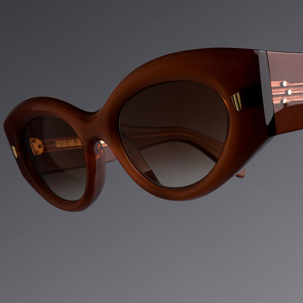 Cutler And Gross 9317 Cat Eye Sunglasses Burnt Sunset