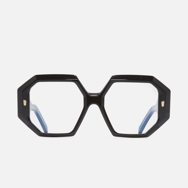 Cutler And Gross 9324 Square Opticals Black On Crystal