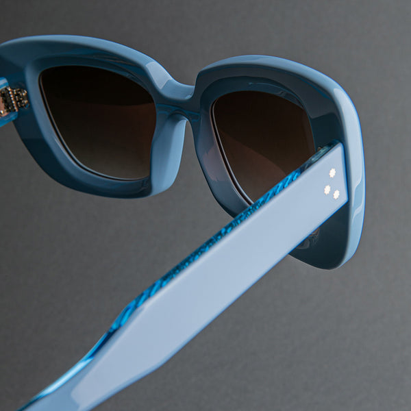 Cutler And Gross 9797 Cat Eye Sunglasses Solid Light Blue