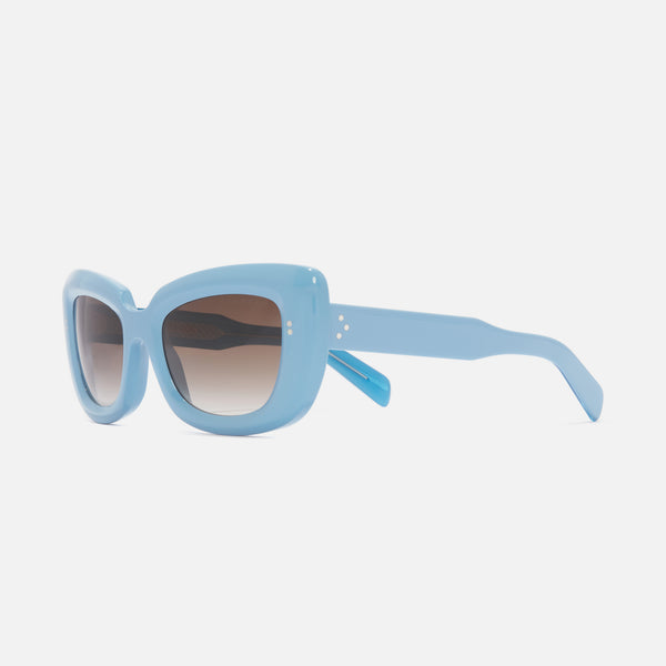 cutler and gross 9797 Cat Eye Sunglasses Solid Light Blue