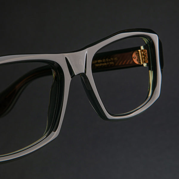 Cutler And Gross 9894 Rectangle Opticals Aviator Blue