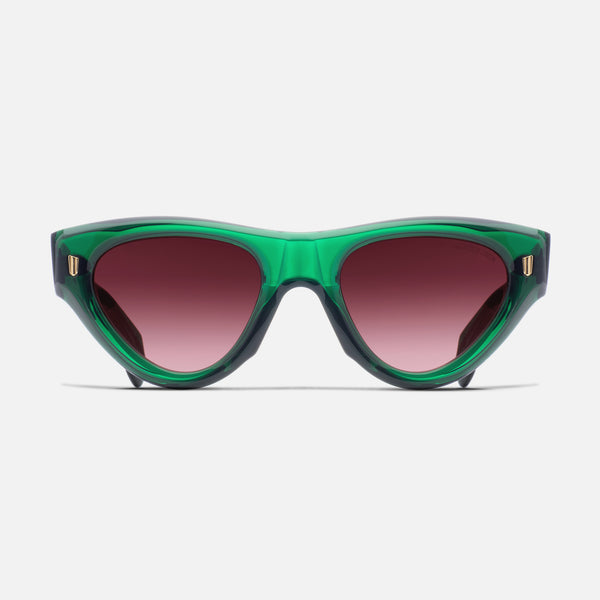 Cutler And Gross 9926 Cat Eye Sunglasses Emerald Colour Studio