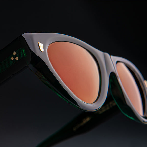 Cutler And Gross 9926 Cat Eye Sunglasses Emerald Colour Studio