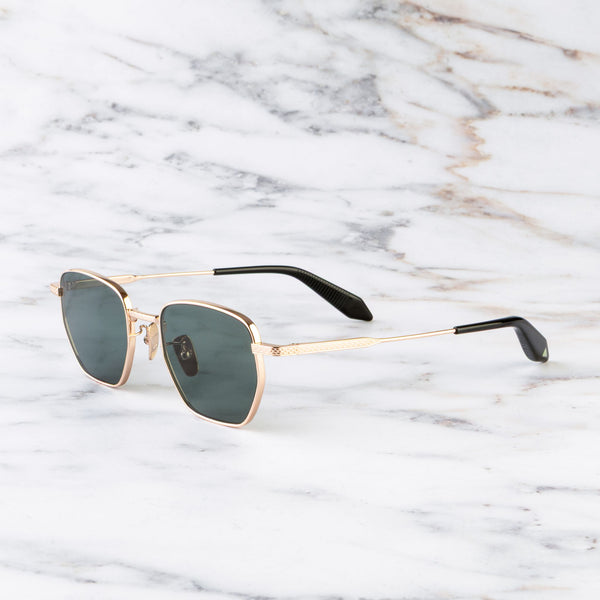 cutler and gross Breitling Léman 0001 Square Sunglasses Red Gold